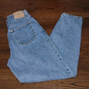 Vintage GAP Jeans Womens 18 Reverse Fit Blue Denim High Rise Mom 90s Y2K